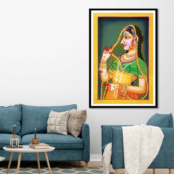 "Ragini Woman Portrait Pichwai Painting 13"