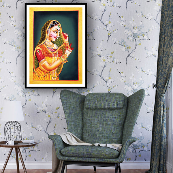 "Ragini Woman Portrait Pichwai Painting 2"