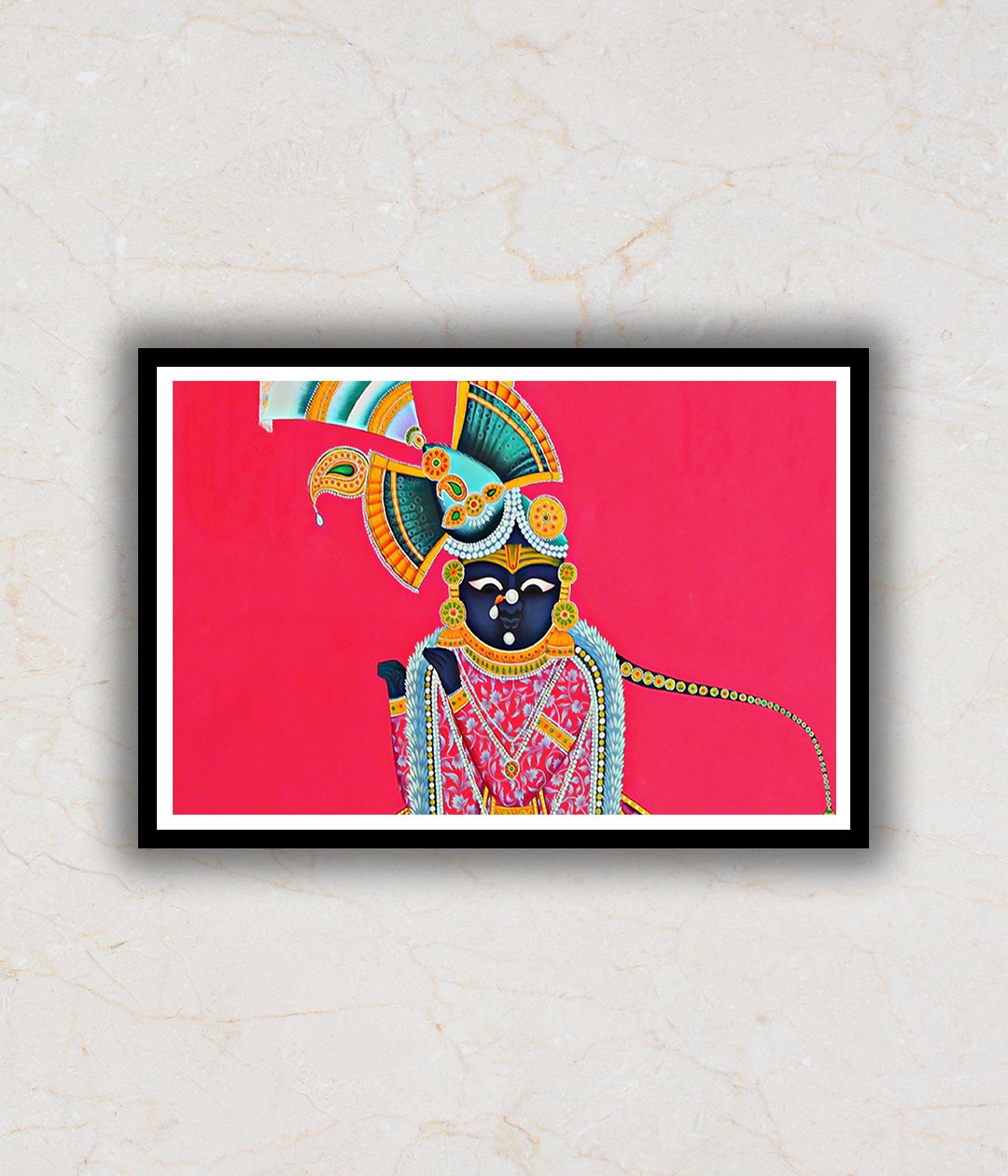 "Contemporary Shrinath Ji Pichwai Art Painting For Home Wall Art Decor"