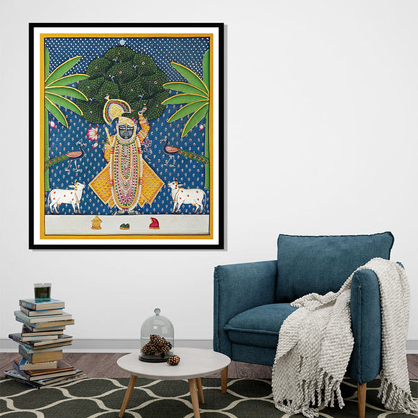 "Shrinath Ji Morkuti Pichwai Painting 1"