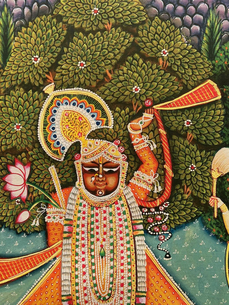 "Shrinath Ji Raas Leela Pichwai Painting 3"