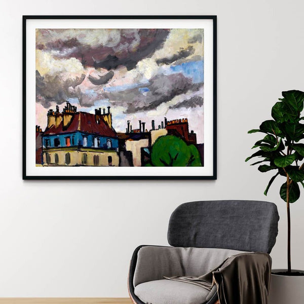 "h lyman sayen - Rooftops and Clouds, Paris 1"