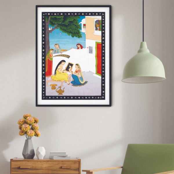 "Shringar Rajasthani Art Painting For Home Wall Art Decor"