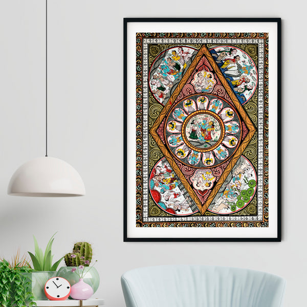 "Shri Krishna Journey Pattachitra Art 1"