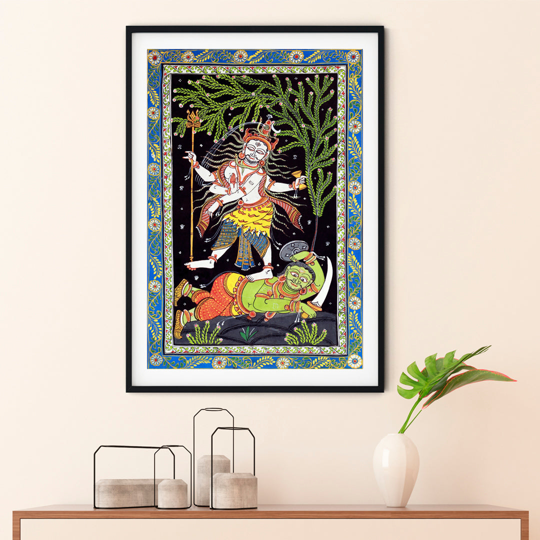 "Shiva Tandav Pattachitra Art 1"