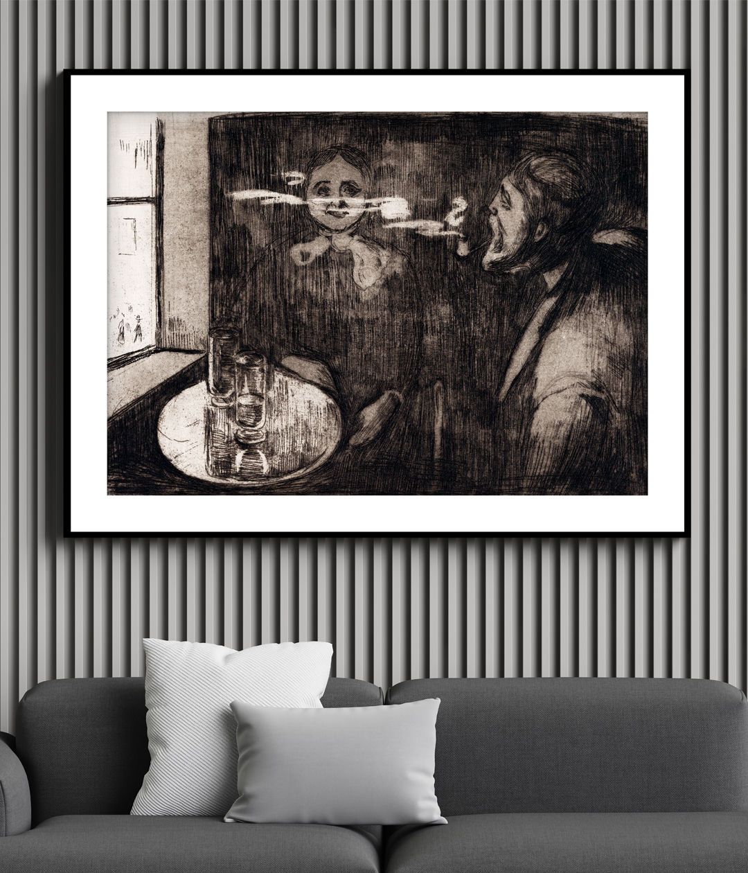"edvard munch painting - T̻te-ÌÁ-T̻te 1"