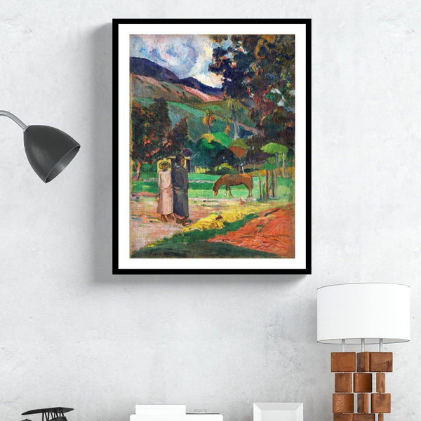 "paul gauguin paining - Tahitian Landscape 1"