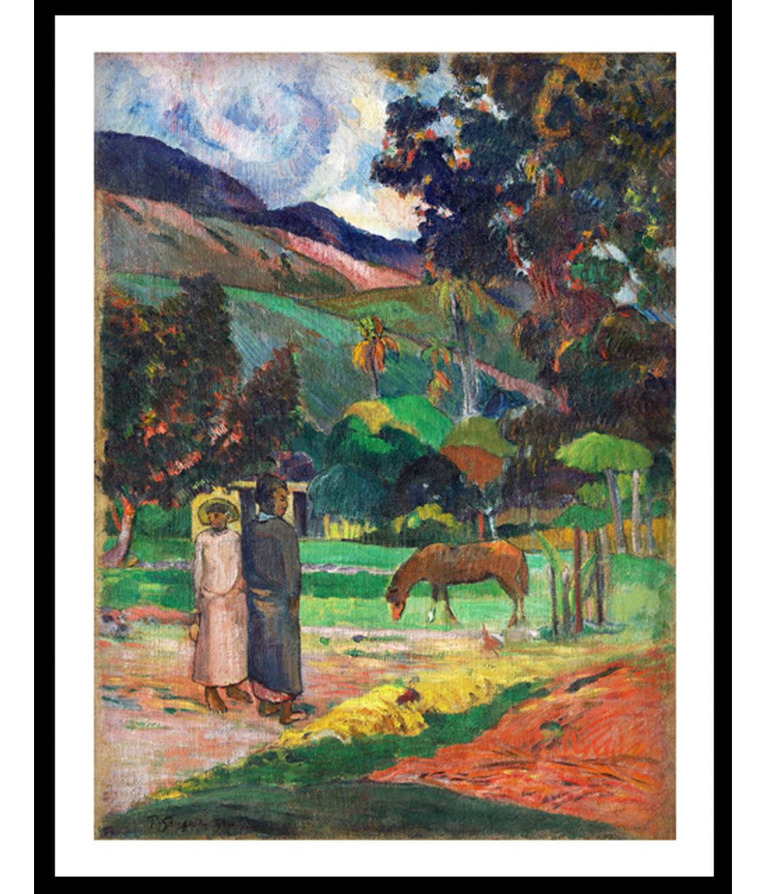 "paul gauguin paining - Tahitian Landscape"