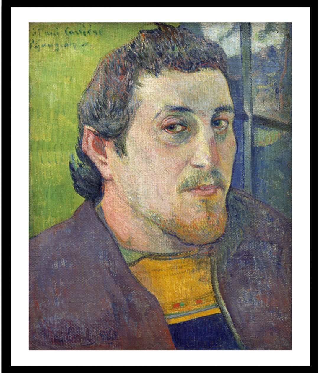 "paul gauguin paining - Self-Portrait Dedicated to CarriíÂre"
