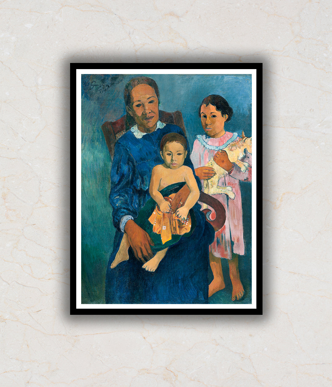 "Polynesian Woman with Children"