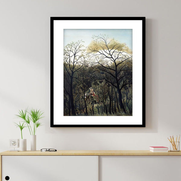 "henri rousseau painting - Rendezvous in the Forest 1"