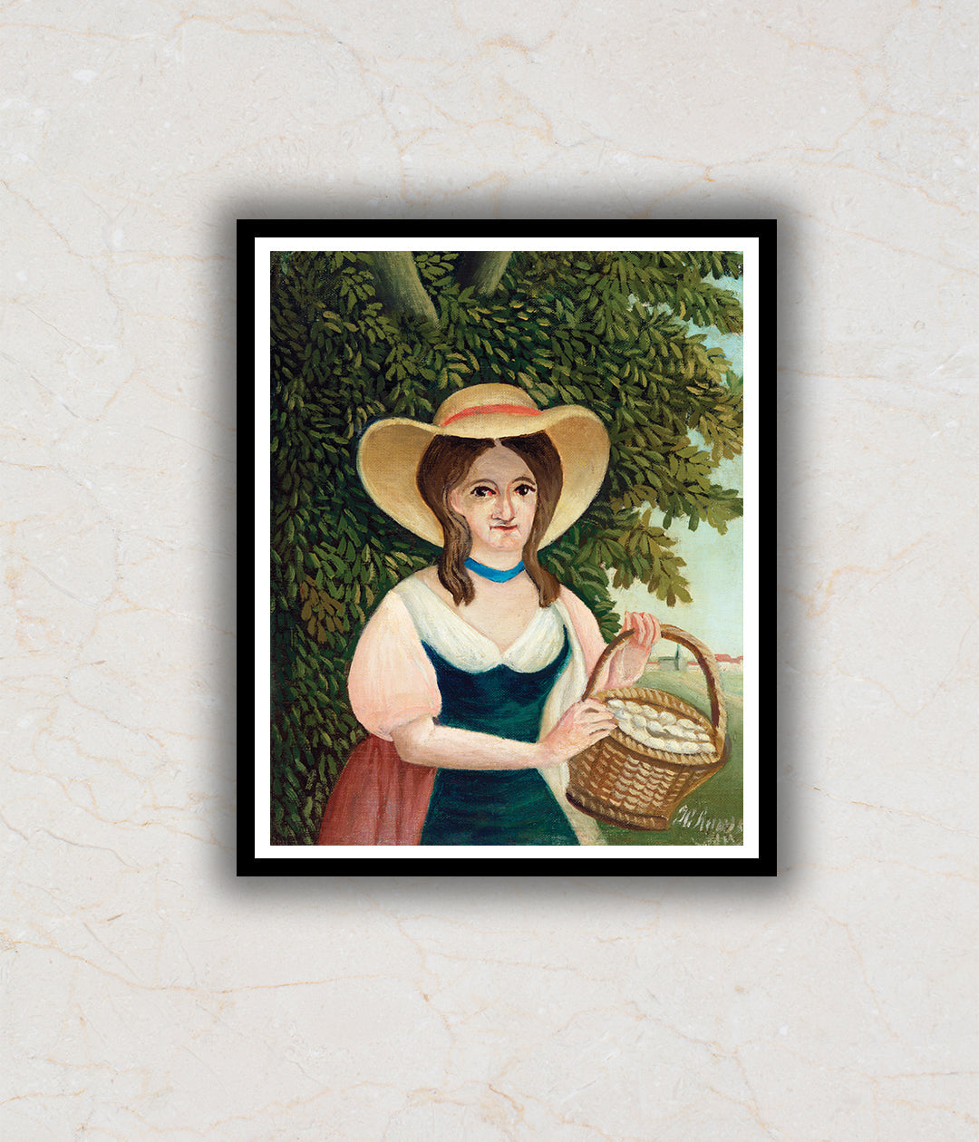 "Woman with Basket of Eggs"