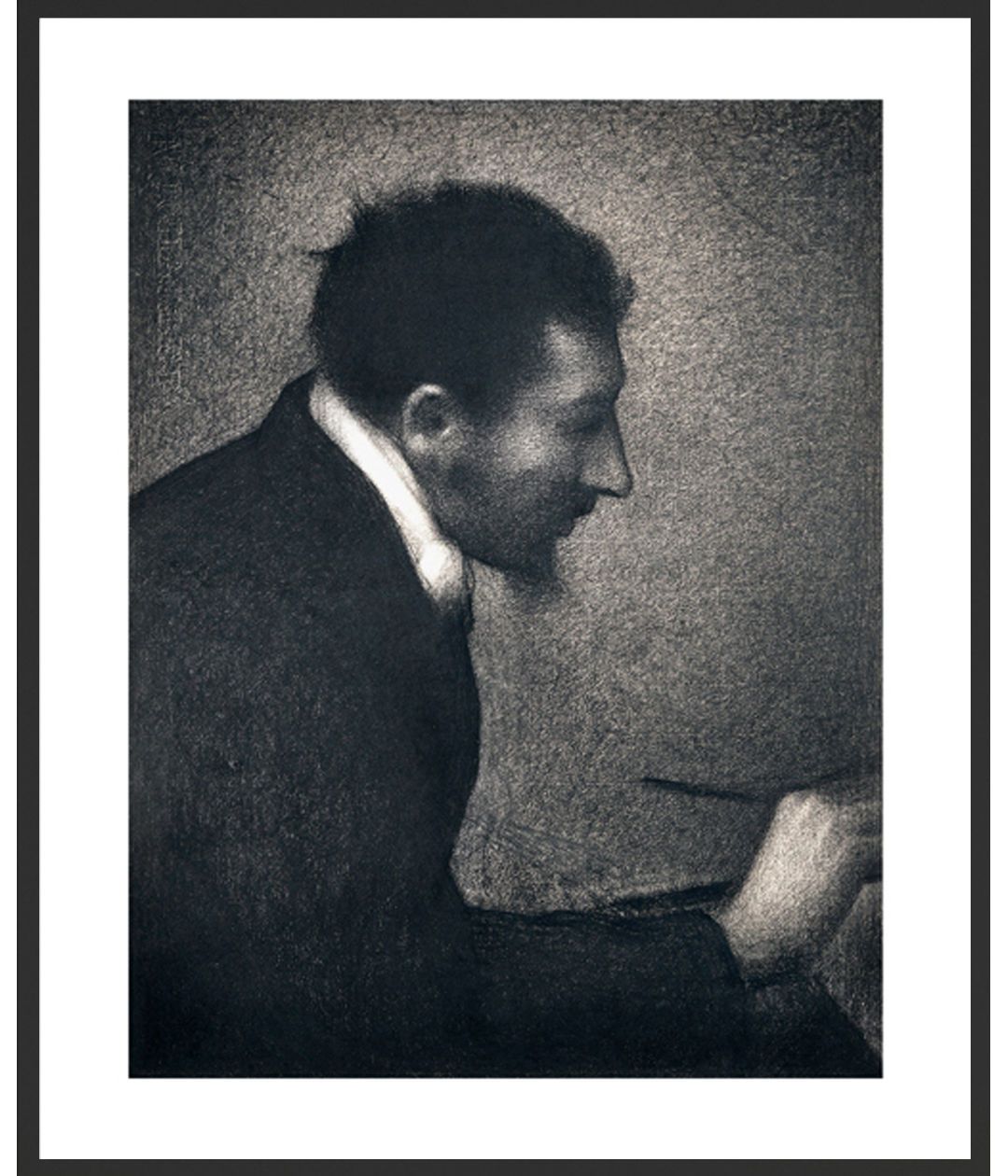 "Seurat Paintings - Portrait of Edmond Francois"