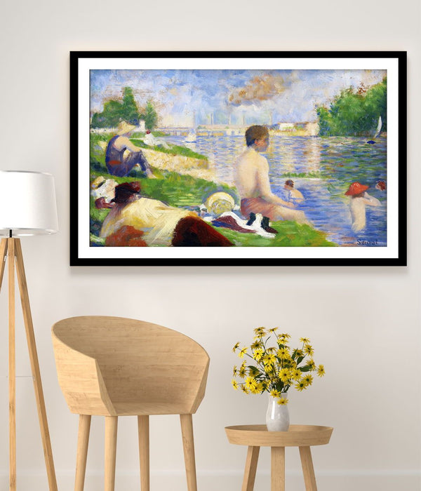 "georges seurat - Final Study for ‰ÛÏBathers at Asni̬res‰۝ 1"