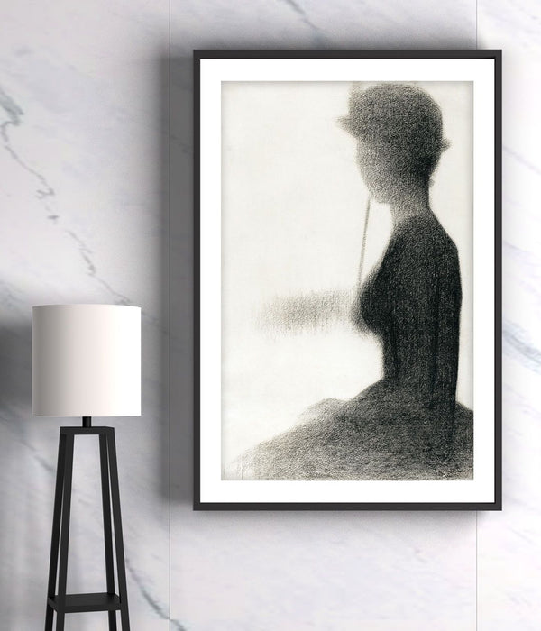 "Seurat famous Paintings - Seated Woman with a Parasol 1"