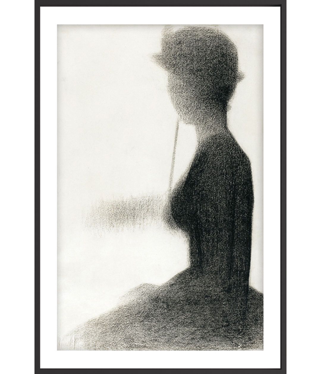 "Seurat famous Paintings - Seated Woman with a Parasol"
