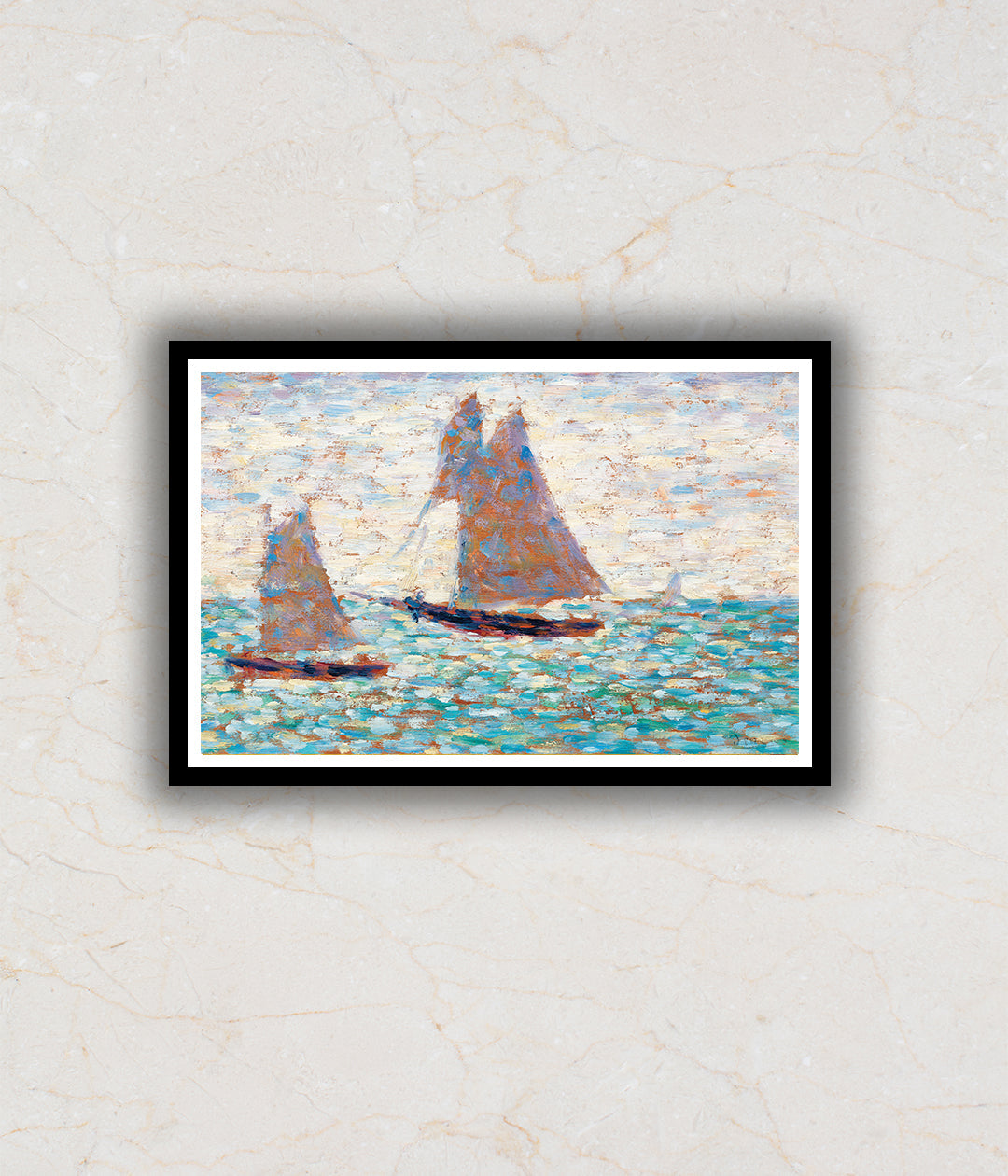 "Two Sailboats at Grandcamp"