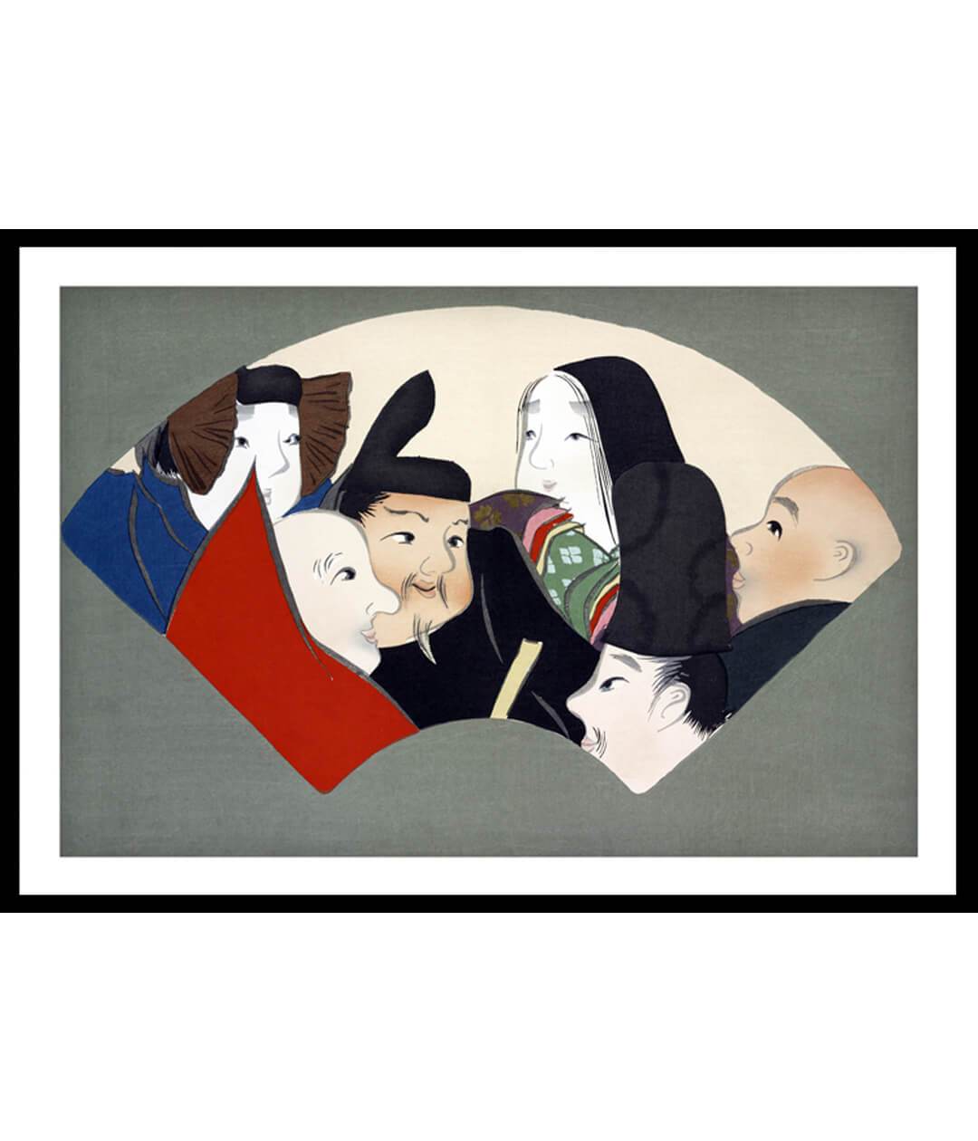 "kamisaka sekka painting - Rokkasen from Momoyogusa"