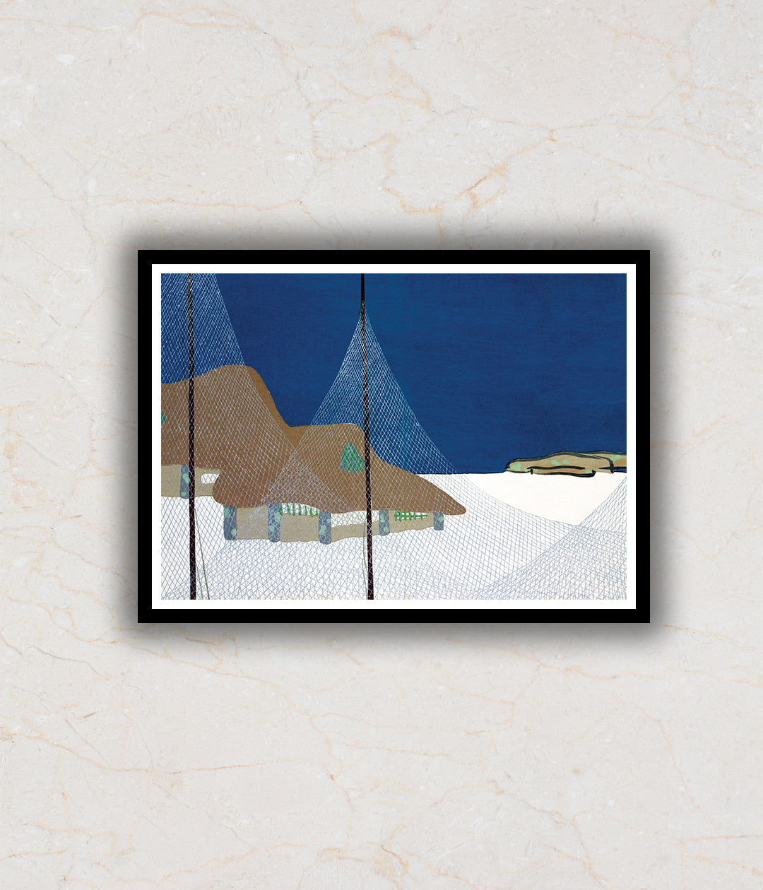 "Fishing village from Momoyogusa"