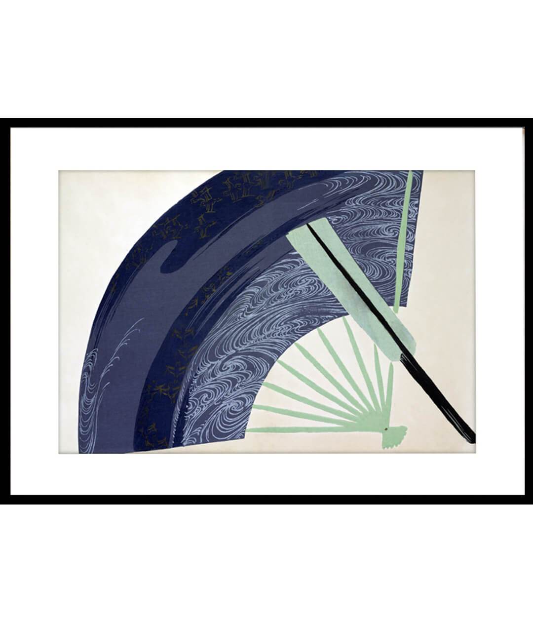 "kamisaka sekka painting - Fan from Momoyogusa"