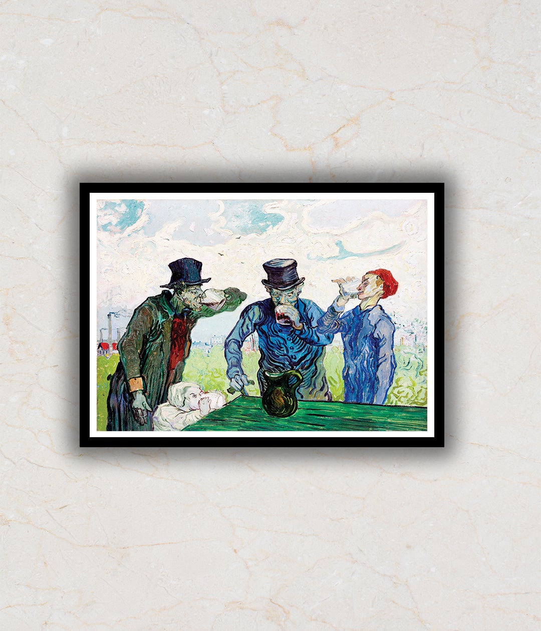 "The Drinkers Vincent Van Gogh Painting"