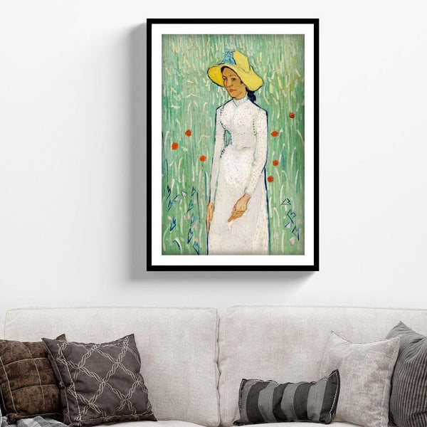 "Girl in White Vincent Van Gogh Painting 1"