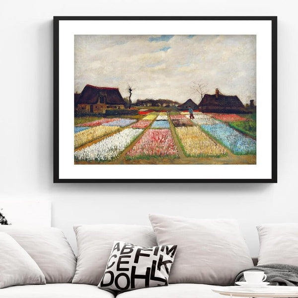 "Flower Beds in Holland Vincent Van Gogh Painting 1"