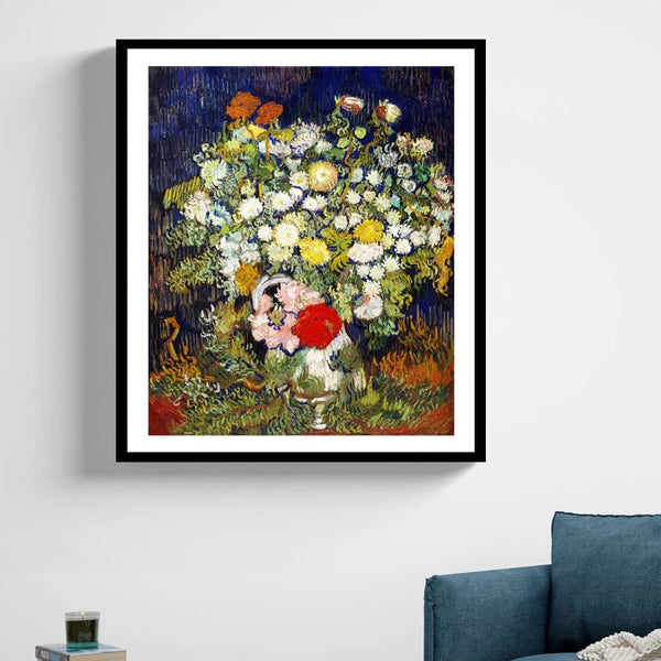 "Bouquet of Flowers in a Vase Vincent Van Gogh Painting 2"