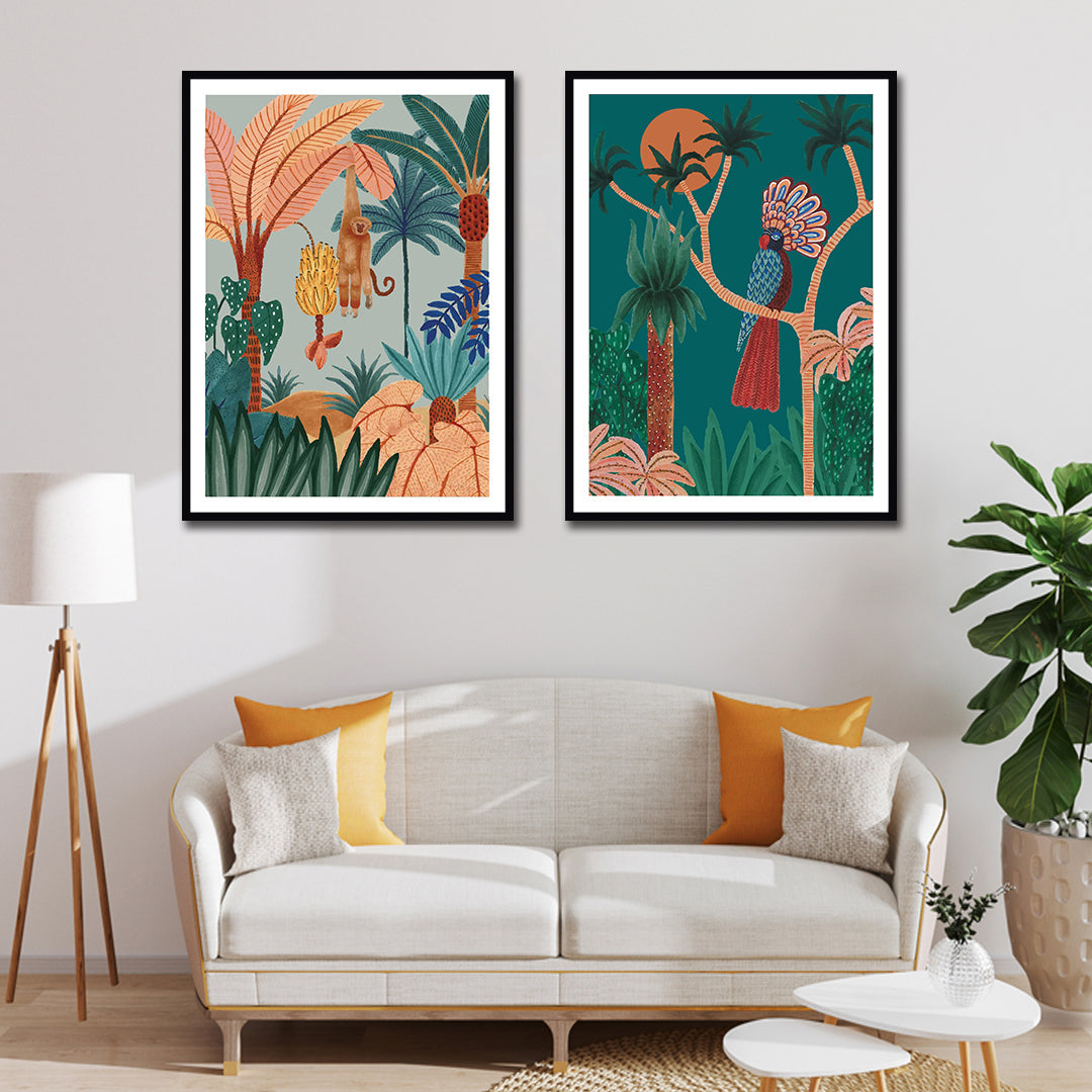 "Hangin' Around illustration Art painting For Home wall Decor"