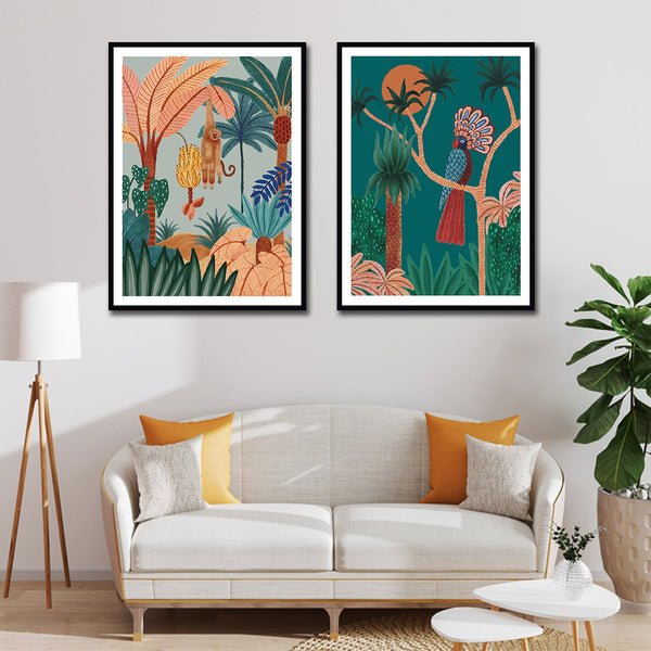 "Hangin' Around illustration Art painting For Home wall Decor"