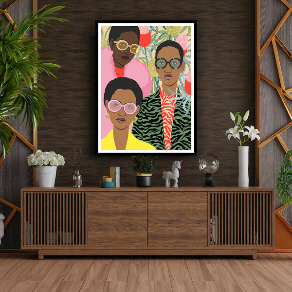 "The Dream Team Boho Art Painting For Home Wall Art Decor"