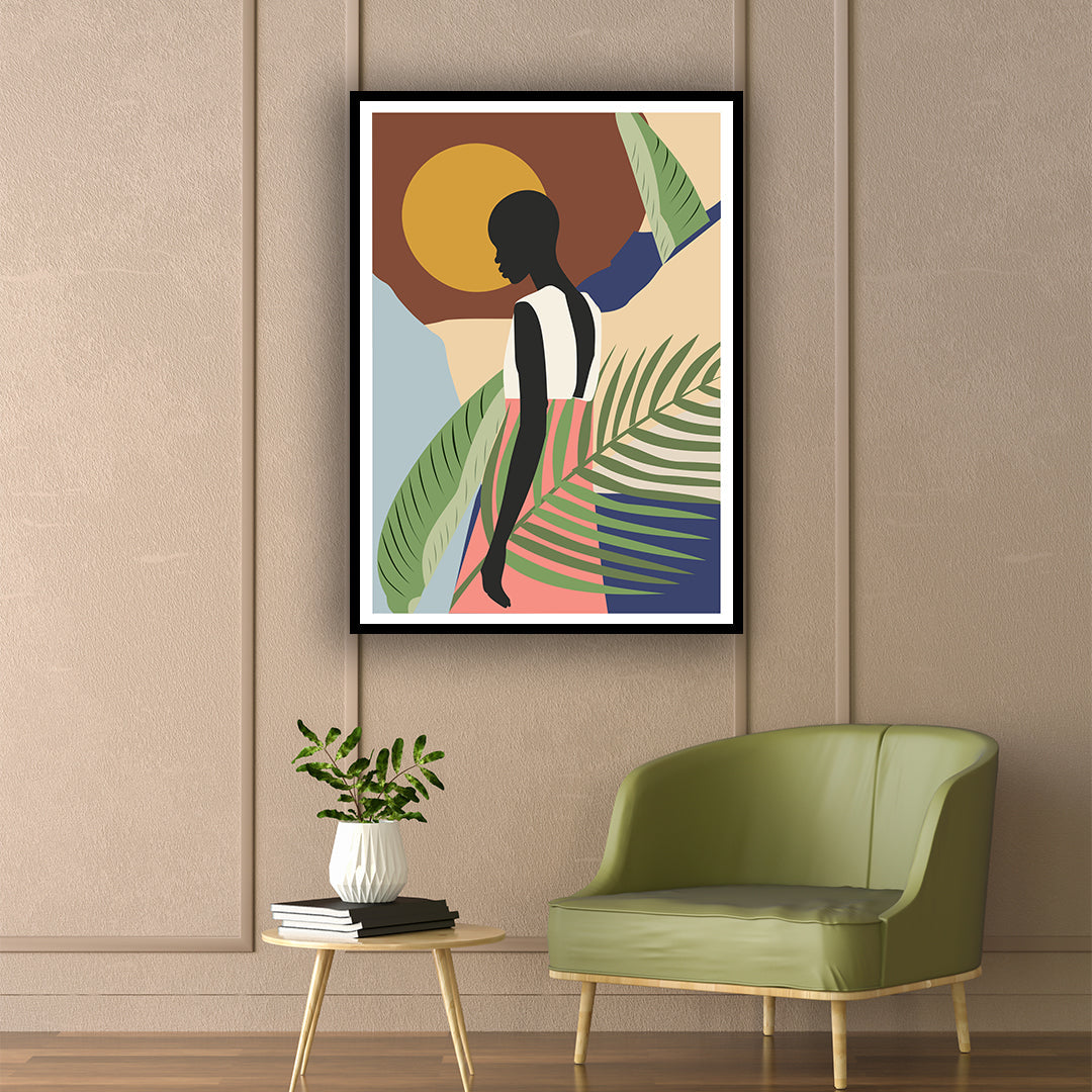 "Child of the Dusk Boho Art Painting For Home Wall Art Decor"