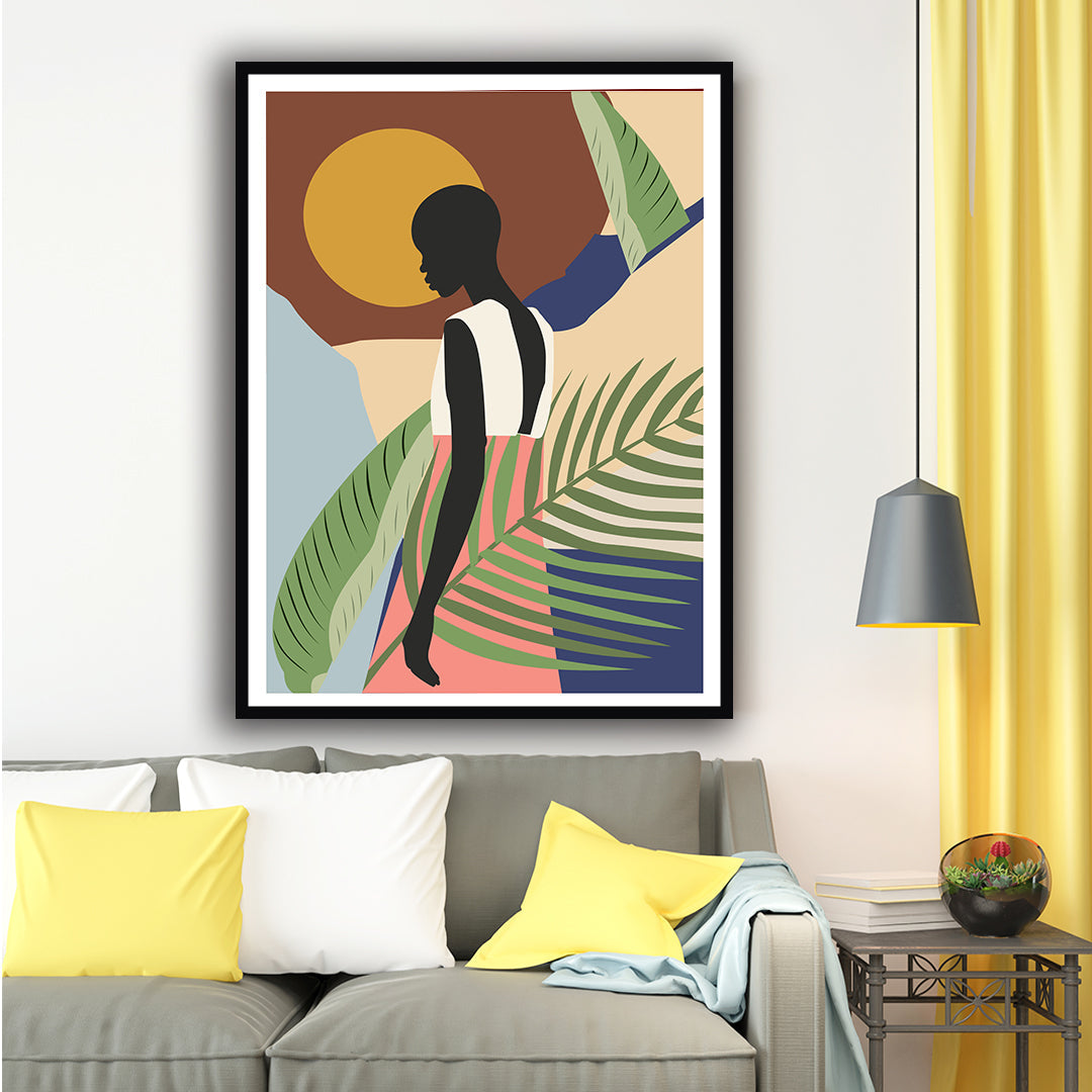 "Child of the Dusk Boho Art Painting For Home Wall Art Decor"