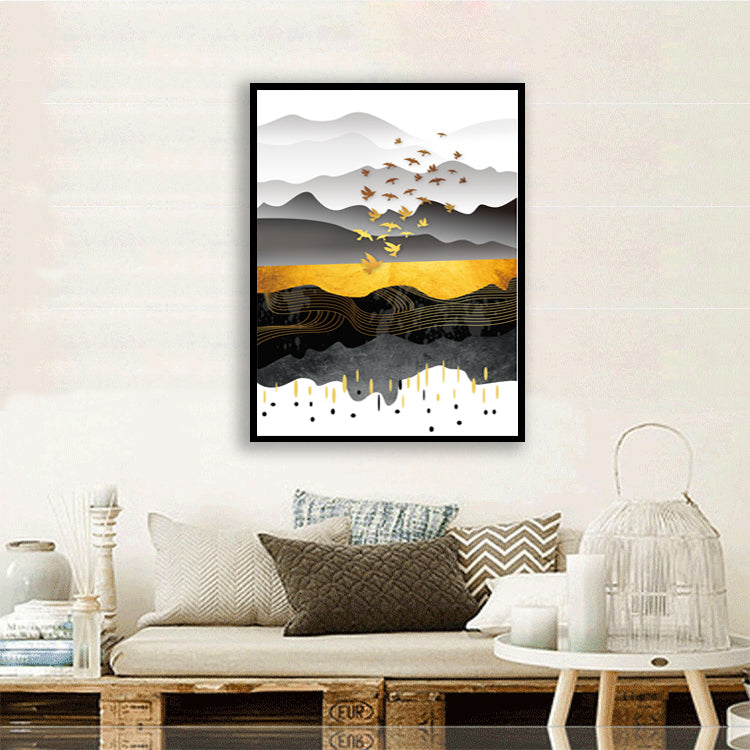 "The Homecoming Valley Abstract Art Painting For Home Wall Decor"