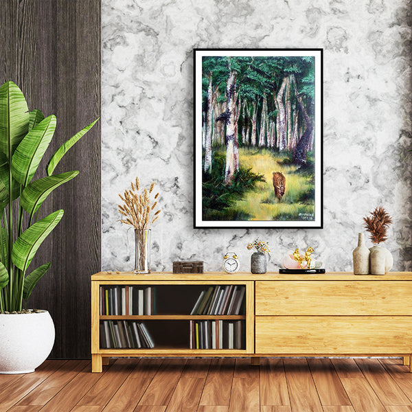 "Tail of the Tiger Paitning Artwork For Home Wall Decor"
