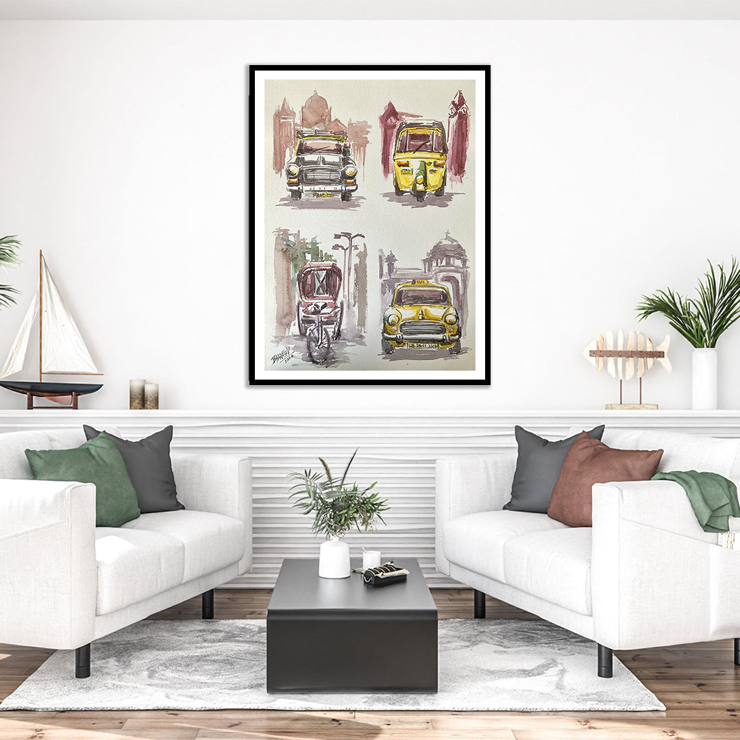 "Metro Moves Paitning Artwork For Home Wall Decor"