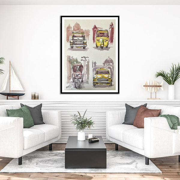 "Metro Moves Paitning Artwork For Home Wall Decor"