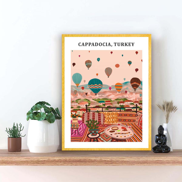 "Cappadocia, Turkey illustration Artwork Painting For Home Wall D•À__cor"