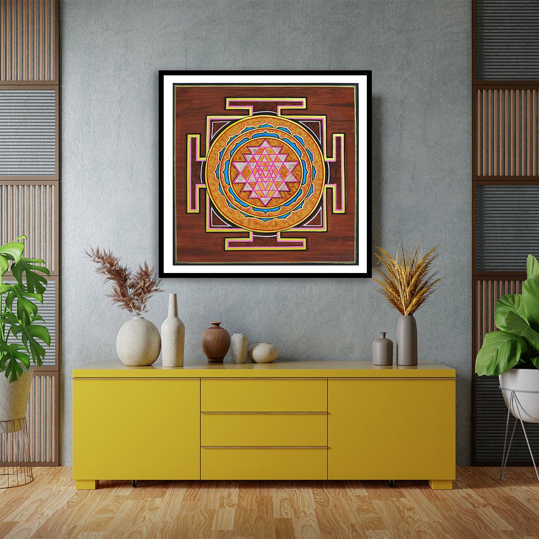 "The Shri Yantra Artwork Painting For Home Wall D�_cor"