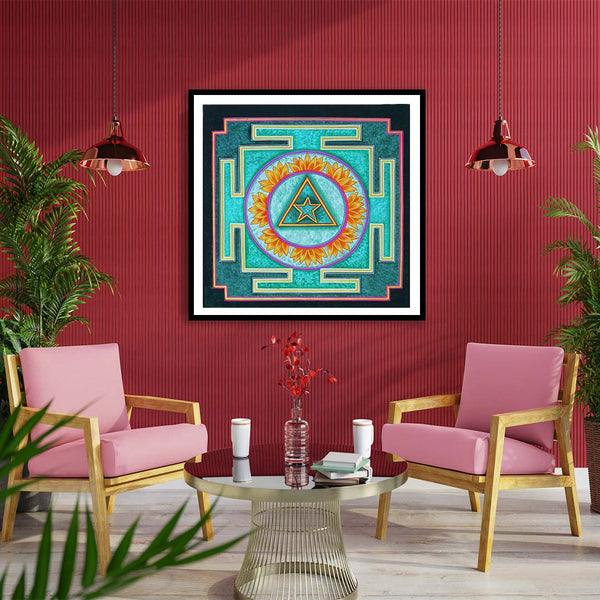 "The Ganesha Yantra Artwork Painting For Home Wall D�_cor"