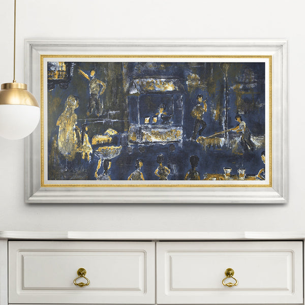 "Smells of Busy Street Artwork Painting by Anurag Anand For Home Wall Art"
