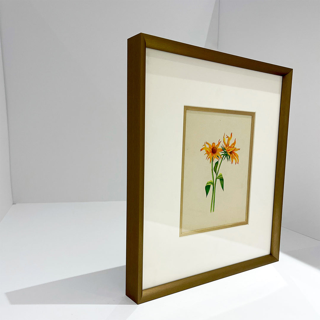 "Sunflower Metal Framed Floral Artwork Painting 2"
