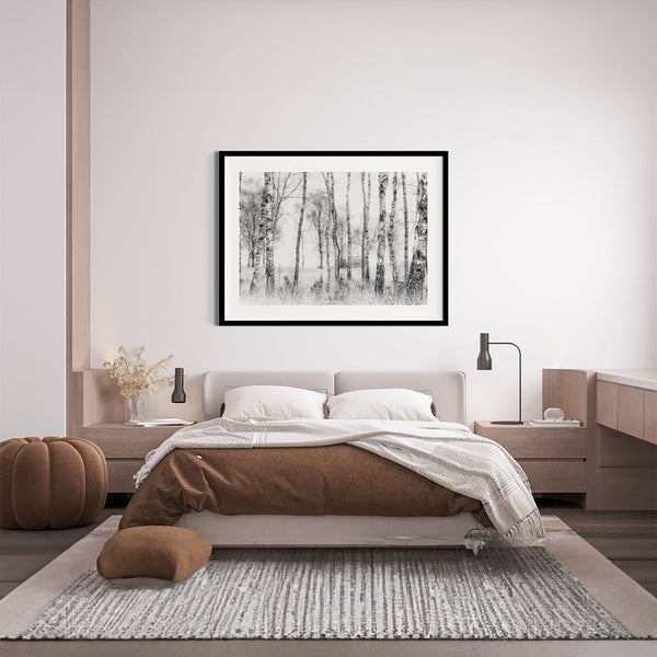 "The Grey Forest Artwork Painting By Nel Telson"