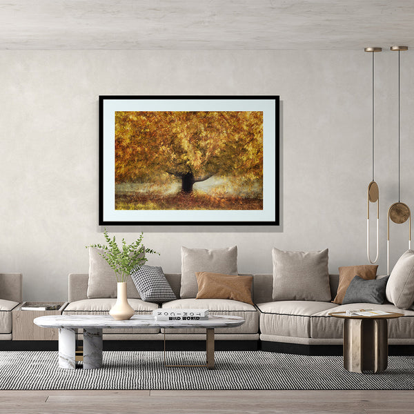"The Autumn Flame Artwork Painting By Nel Telson"