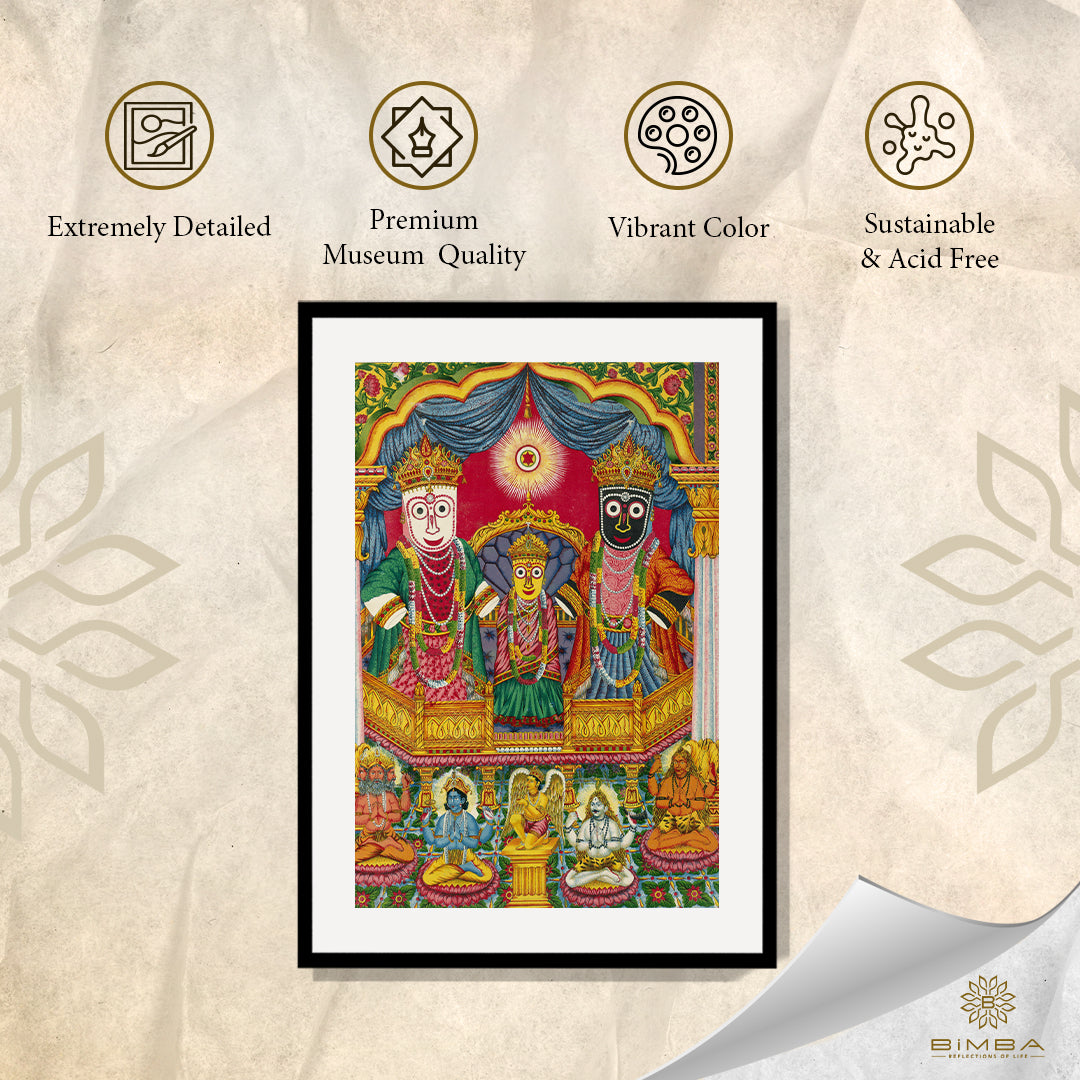 "Raja Ravi Varma Artwork Painting - Jagannath"