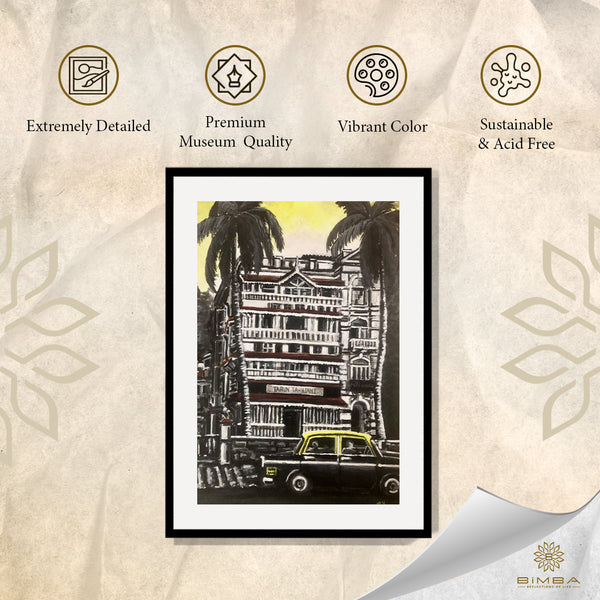 "Colaba Houses Painting Artwork By Bharat For Home Wall"