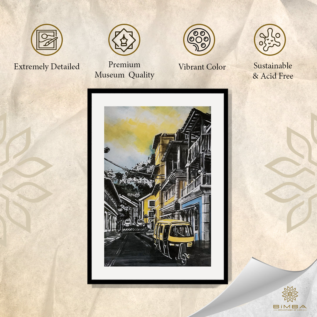 "Goan Palette Painting Artwork By Bharat For Home Wall"