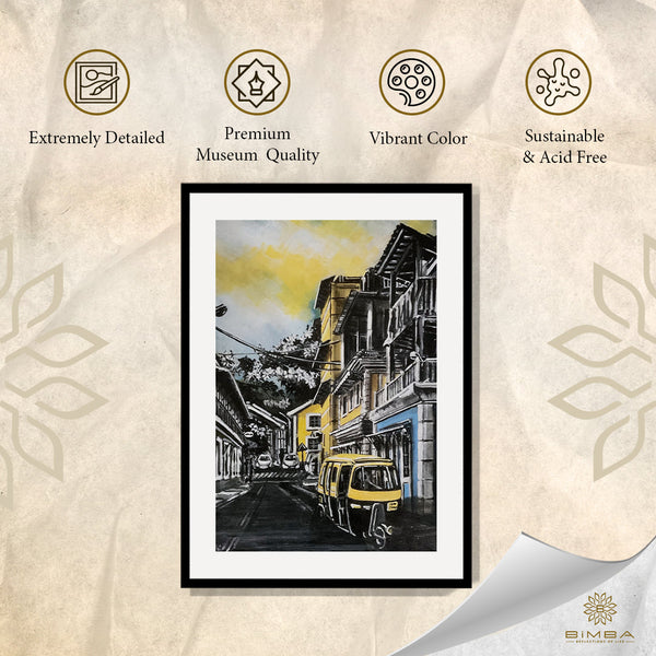 "Goan Palette Painting Artwork By Bharat For Home Wall"