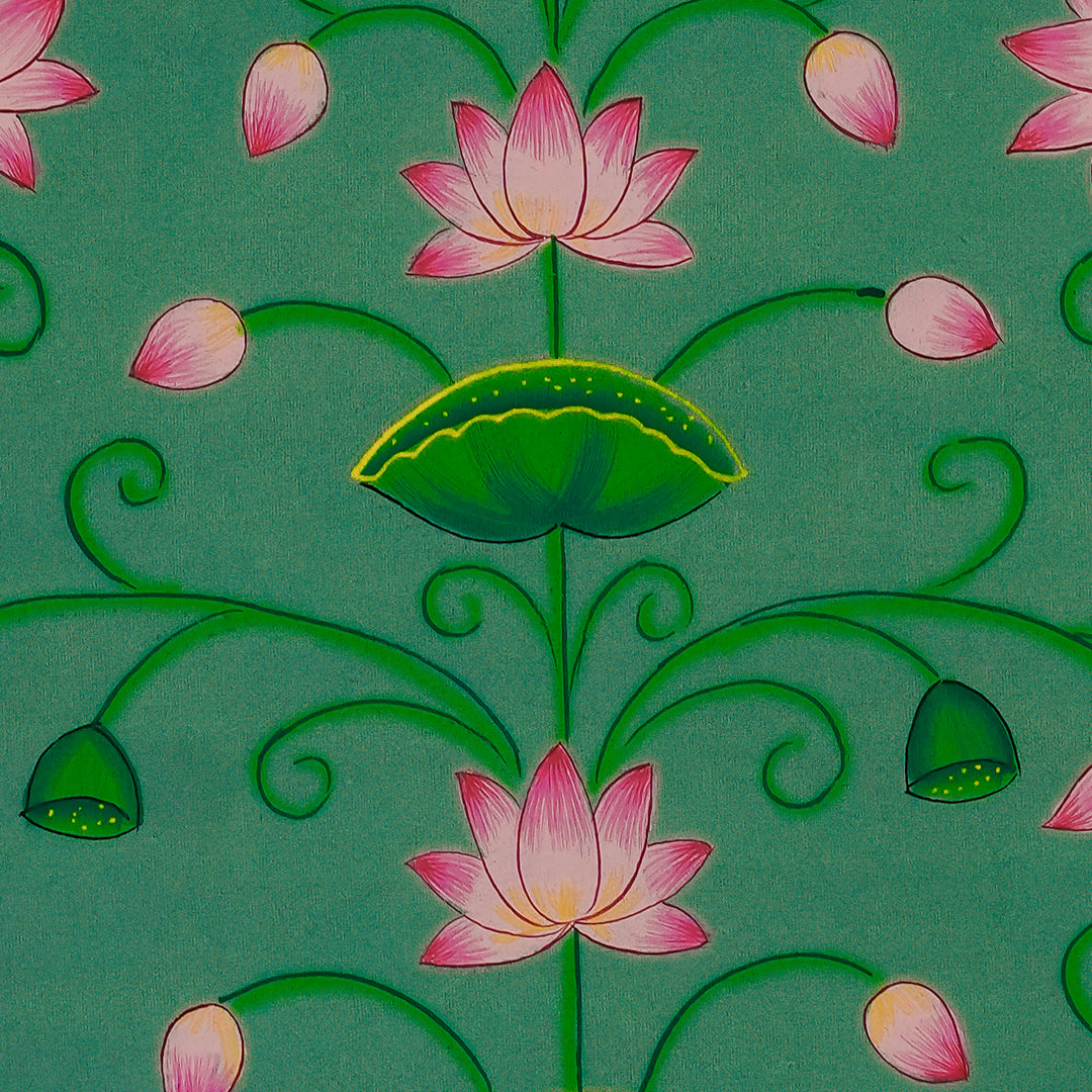 "Garden of Love Pichwai Artwork Painting For Home Wall Decor"