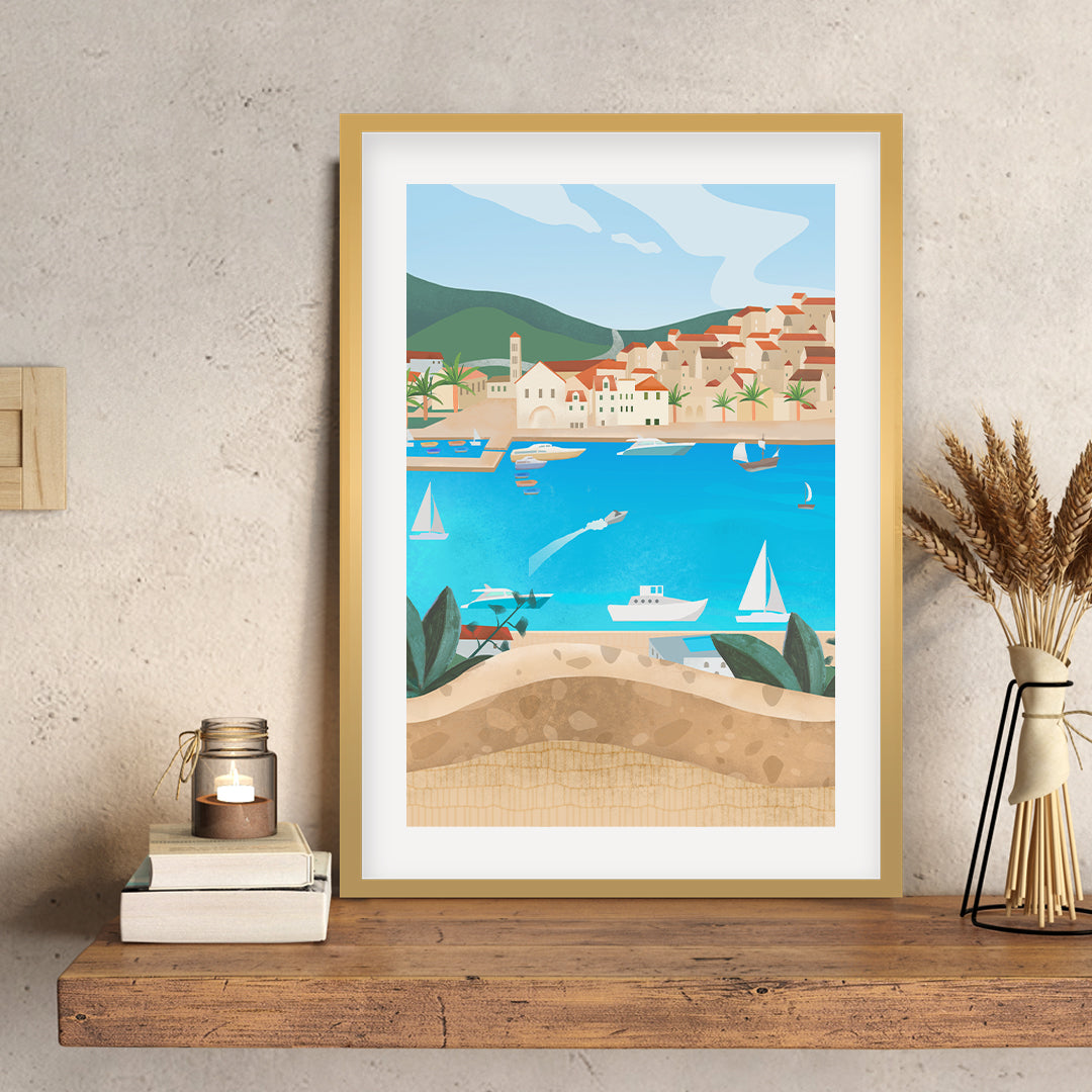 "Hvar Petra Lidze Painting Artwork For Home Wall Decor"
